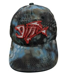 G Loomis Fishing Skeleton Fish Camo strap back Baseball Cap